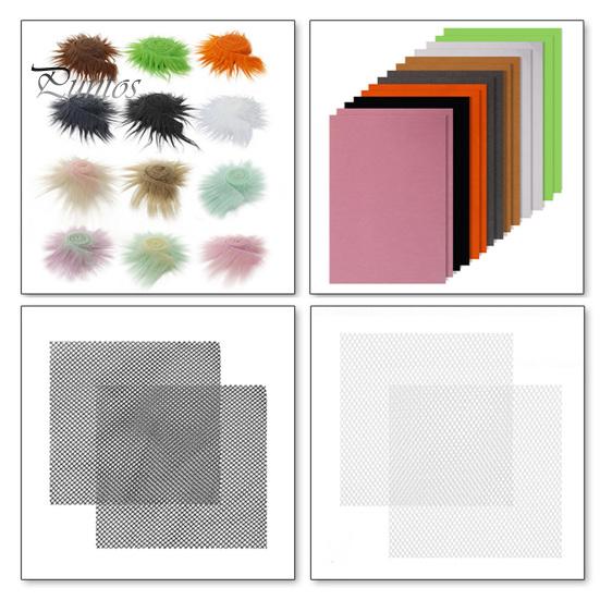 6 Adet Kedi Maskesi Kiti Kendin Yap El Boyama Boş Kedi Maskesi Kürklü Göz Filesi Keçe Levha Tüylü Hayvan Therian Maskeli Balo Aksesuarı Karnaval Cosplay için