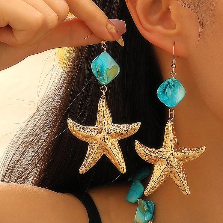 

Модные серьги-подвески для женщин синий