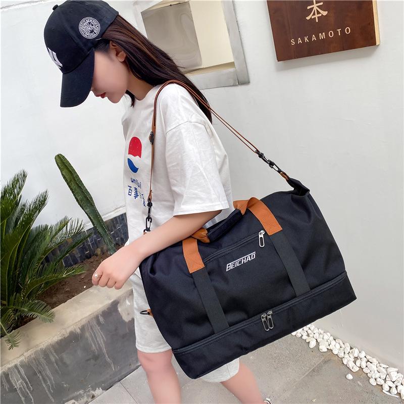 Fitness Travel Bag: Wet/Dry Separation, Large Capacity with Shoe Compartment, Perfect for Yoga and Short Trips