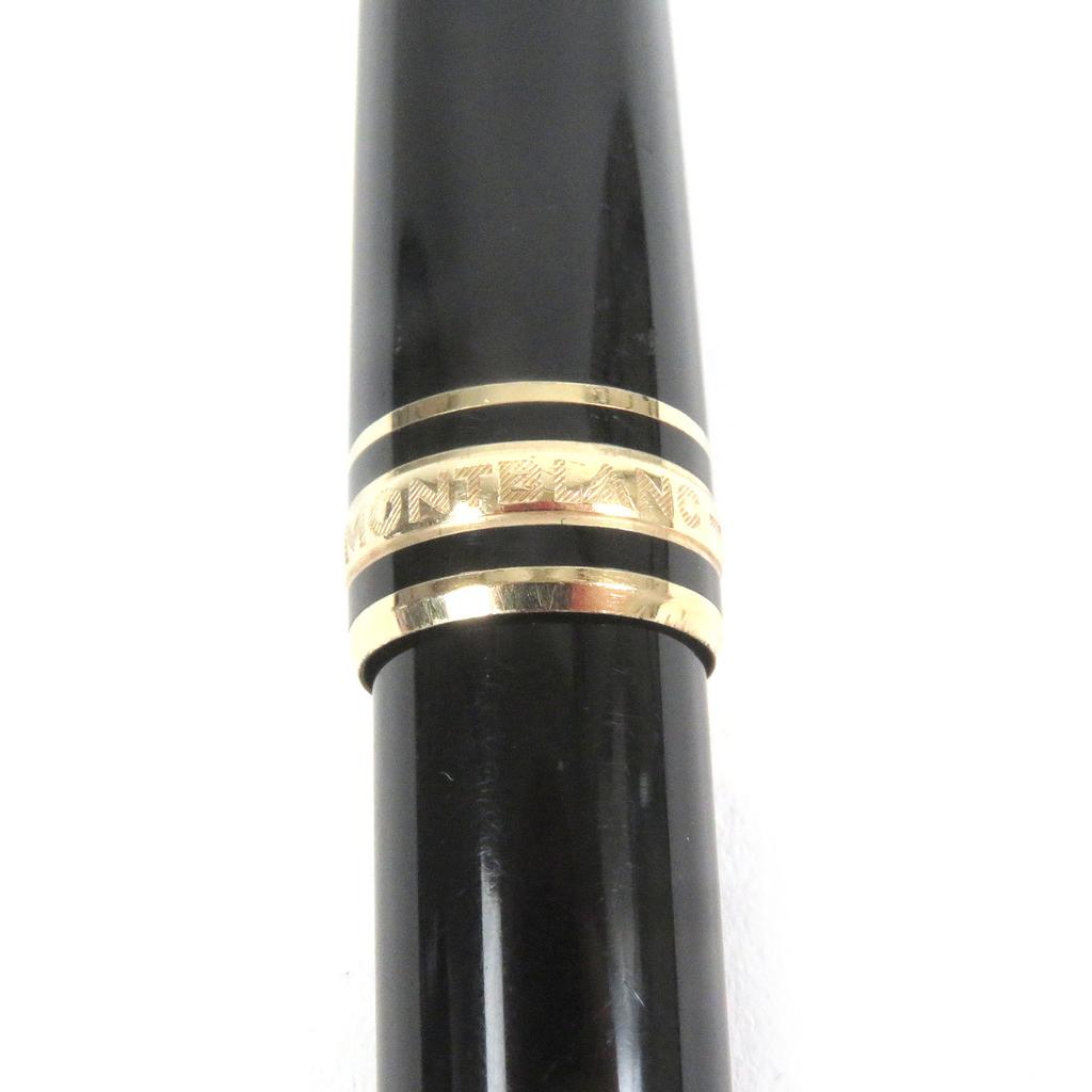 Sehr guter MONTBLANC Kugelschreiber Meisterstück Classic Kappe Typ Schwarz Gold Herren Gebraucht