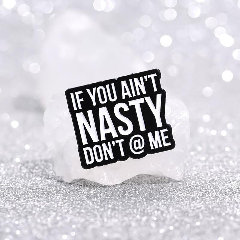 Trendy Cartoon Character Brooch Pins In Black And White For Versatile Fashion Statements