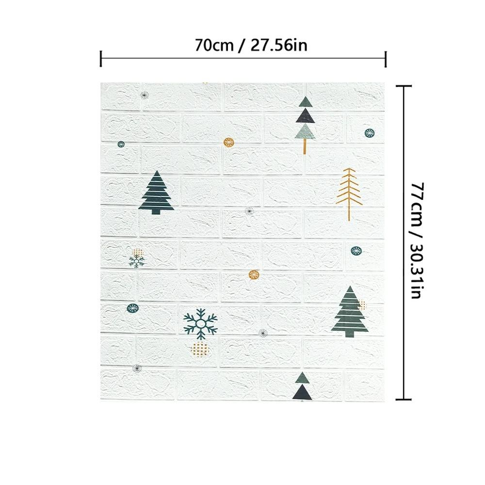 Cărămidă de Spumă Tridimensională Impermeabilă și Rezistentă la Umiditate, Autocolant de Fundal pentru Dormitor, Living, Tapet Autoadeziv