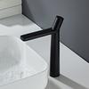 Single Handle Hot and Cold Deck Mounted Tall Brass Sink Mixer Round Gold Brushed Bathroom Modern Wash Basin Faucet Tap