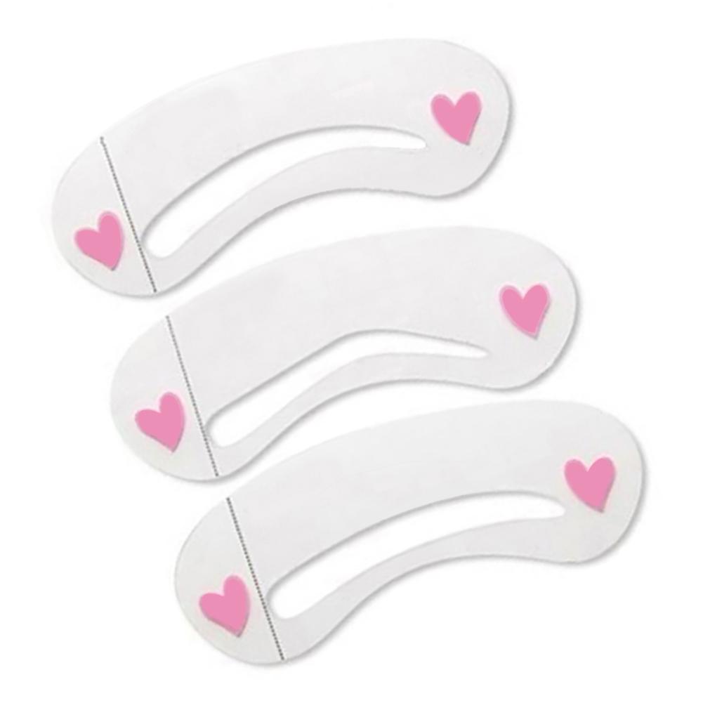 

Модный повседневный 3 шт./1 комплект, прочный шаблон для бровей, карточка для рисования, трафарет для макияжа бровей one size