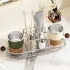 Stainless Steel Toothpaste Rack Waterproof Mouthwash Cup Rack Toothbrush Drain Rack  Desktop