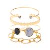 Vintage Mehrschichtiges Kettenarmband Set für Damen – Trendiger Europäischer Stil, Retro Minimalistischer Handschmuck, Grenzüberschreitende Heißverkauf Accessoires