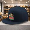 Berretto da Baseball con Stampa Grafica Campionato di Freccette, Visiera Piatta, Poliestere, Snapback Casual, Unisex, Sportivo