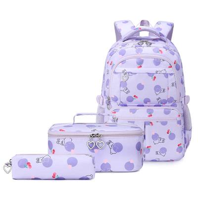 Waterproof Cartoon Student Backpack 3-Piece Set