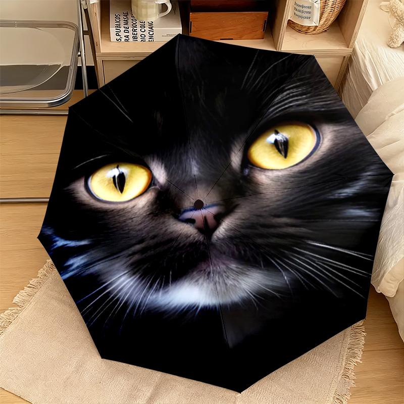 1PC Cats Automatic Umbrella - Suitable Travel Outdoor Portable Umbrella Birthday Gift Daily Essentials