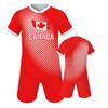 Set Maglia da Calcio Canada per Ragazzi Maglia da Calcio Squadra Scolastica Kit Regalo per tifosi di Calcio Manica Corta e Pantaloncini