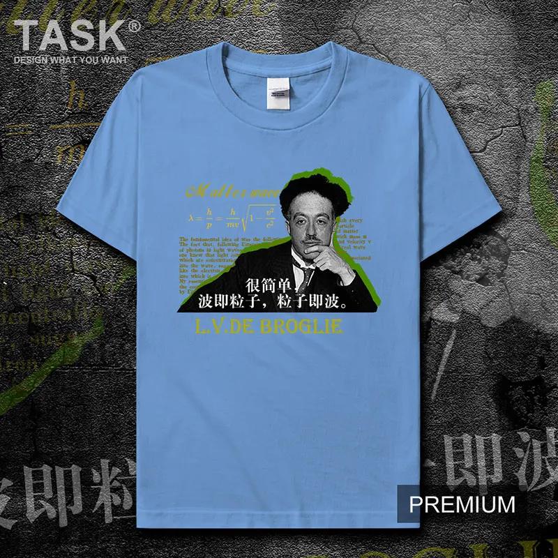 French Theoretical Physicist LV De Broglie TShirt New 100 Cotton ONeck Short Sleeve Summer Casual Mens Tshirt Size S3XL S