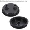 DN150 Plastic Lid 162mm IBC Ton Tank Double Hole Cap, Dual Port Filling Extraction Cover Easy To Disassemble