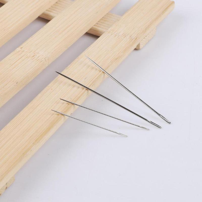 25pcs/lot Stainless Steel Large Eye Sewing Needles Sewing Pins Set Home Crafts Household Sewing Accessories