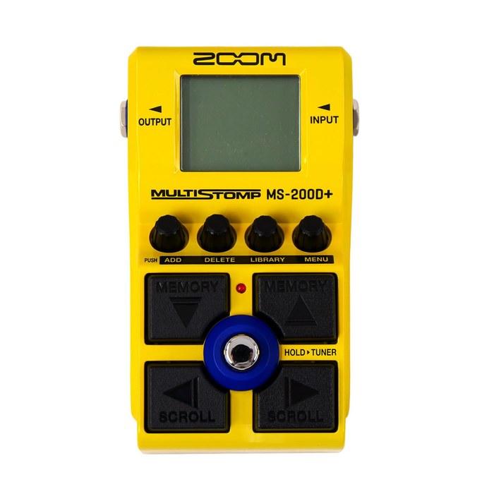 ZOOM MS-200D+ Multi-Stomp Pedal Yellow 200 Distortion Sounds