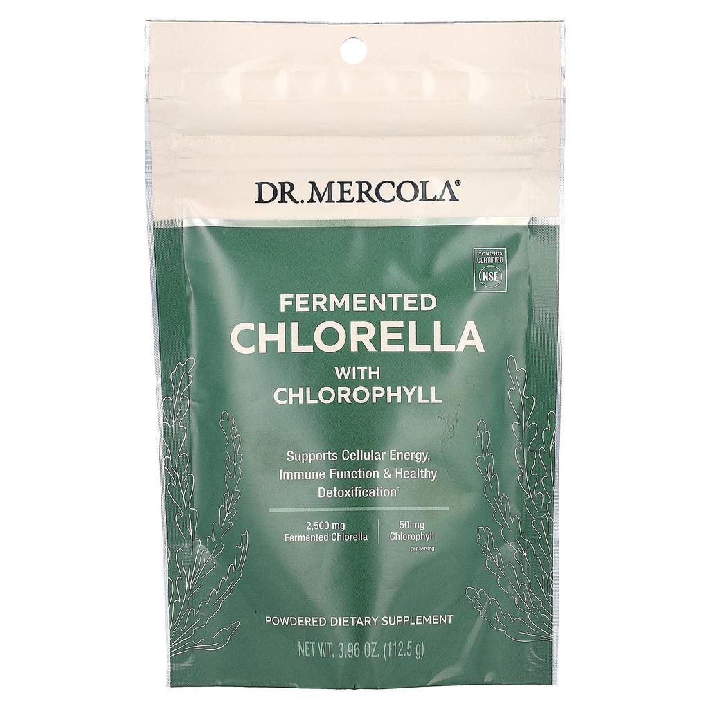 Dr. Mercola Fermentert chlorella med klorofyll, 3,96 oz (112,5 g)