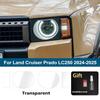 Per Toyota Land Cruiser Prado J250 LC250 J150 Pellicola Nera Fumè Lucida per Fari Auto Pretagliata Pellicola Vinilica TPU PPF Antigraffio