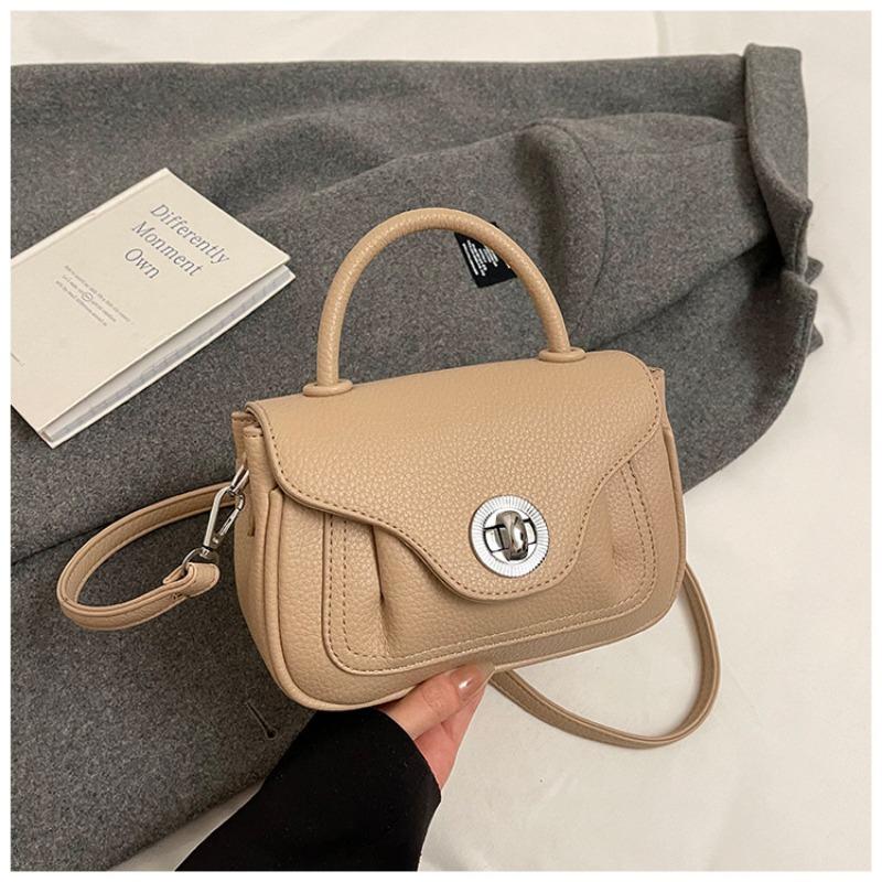High-end hand carry fashionable small square bag, new simple and versatile shoulder bag, niche design messenger bag