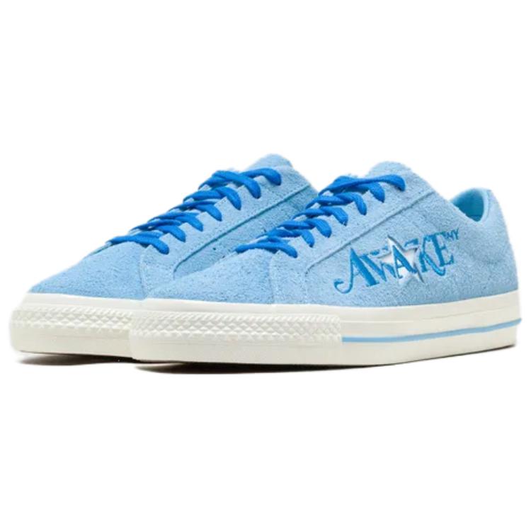 Awake NY x Converse One Star Pro Low Blue Unisex Sneakers White Egret A07642C