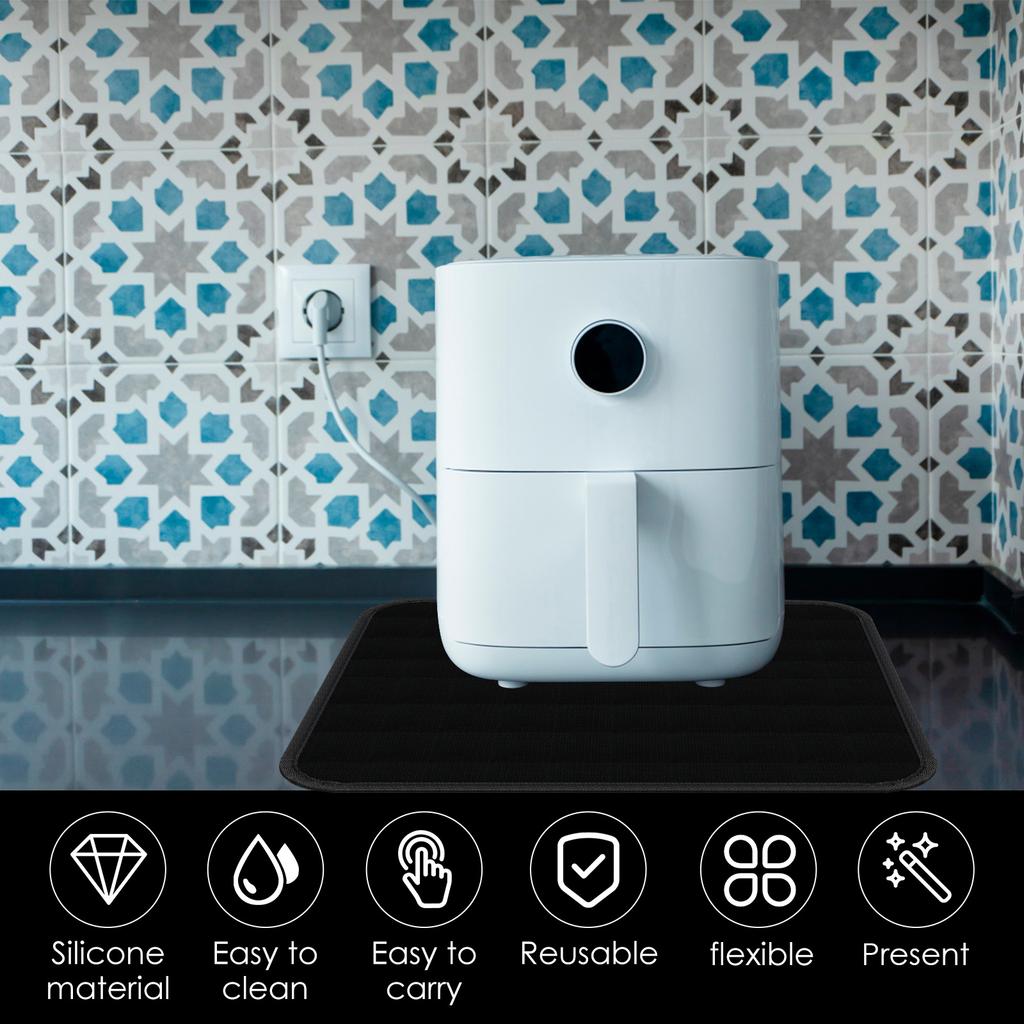 2 Pcs Heat Resistant Mat Fireproof Waterproof Pad Countertop Protector Pads Reusable Appliance Mats for Coffee Maker and Toaster