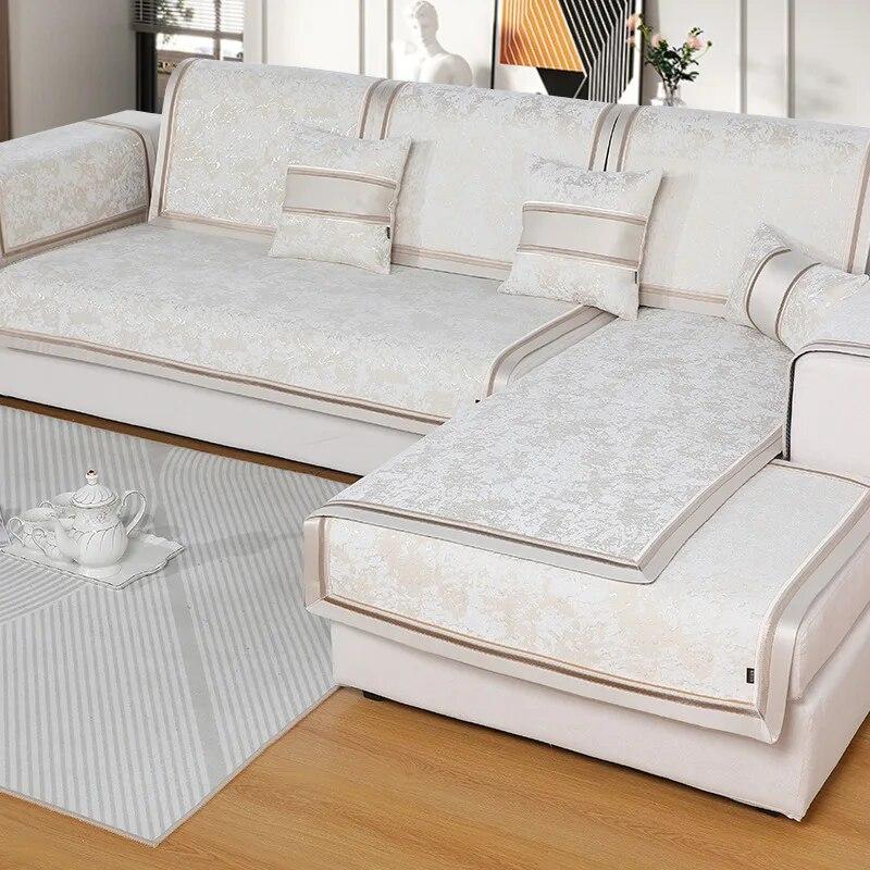 Silnější protiskluzové potahy na pohovku Modern Clouds Žinylka Protiskluzová pohovka Polštář Pohovky do obývacího pokoje Univerzální křeslo Potah ručník