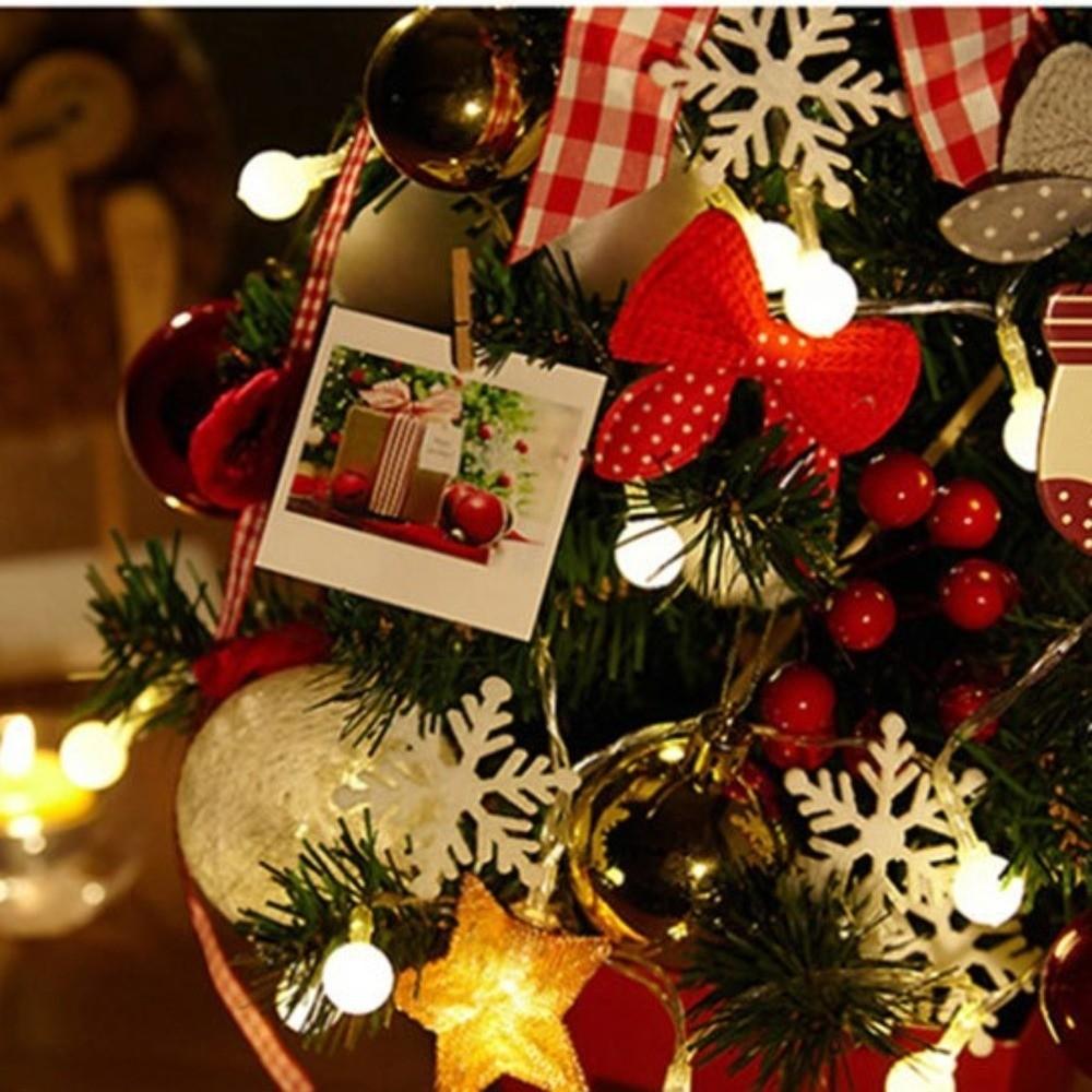 Jingle Bell Tabletop Artificial Christmas Tree Ribbon Bow Festive Party Supplies Home