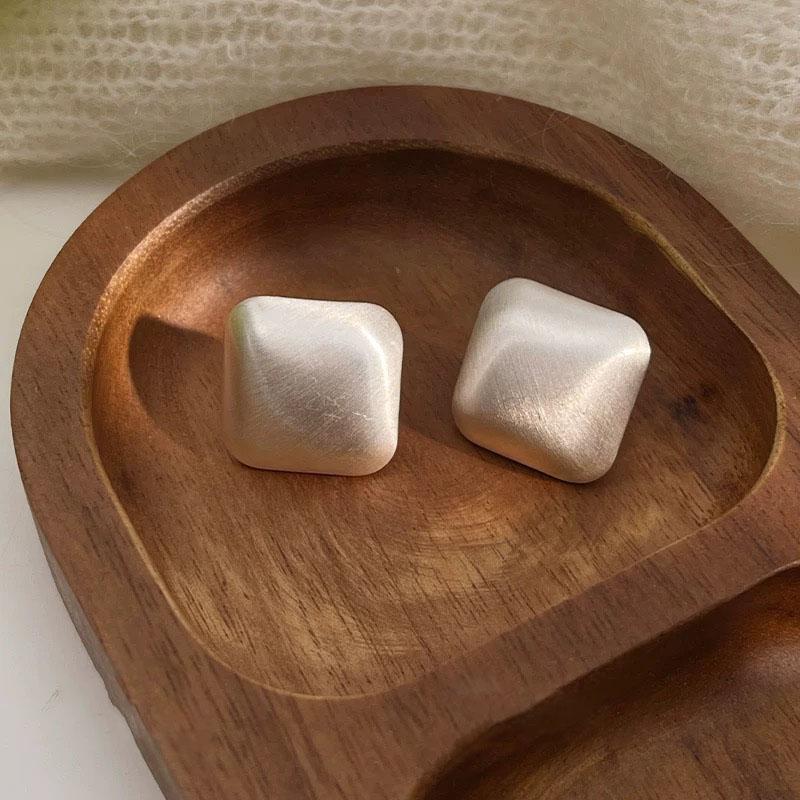 

925 Sterling Silver Earrings For Women Trendy Simple Bump Heart Earring Jewelry Prevent Allergy Party Christmas Accessories