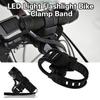 Clip per Lampada da Bicicletta Rilascio Rapido Regolabile Ultraleggera Antigraffio Universale Luce LED Torcia Supporto per Bici Cinturino Accessori per Bici