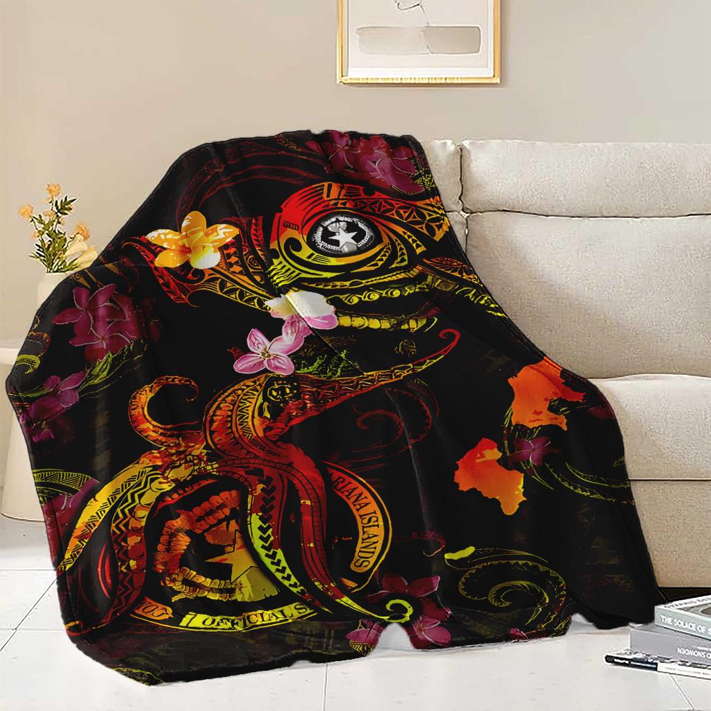 Polynesian Hawaiian tattoo designs Blanket Sofa Bed Travel Camping Living Room Office Conditioning Blanket for All Seasons Gifts