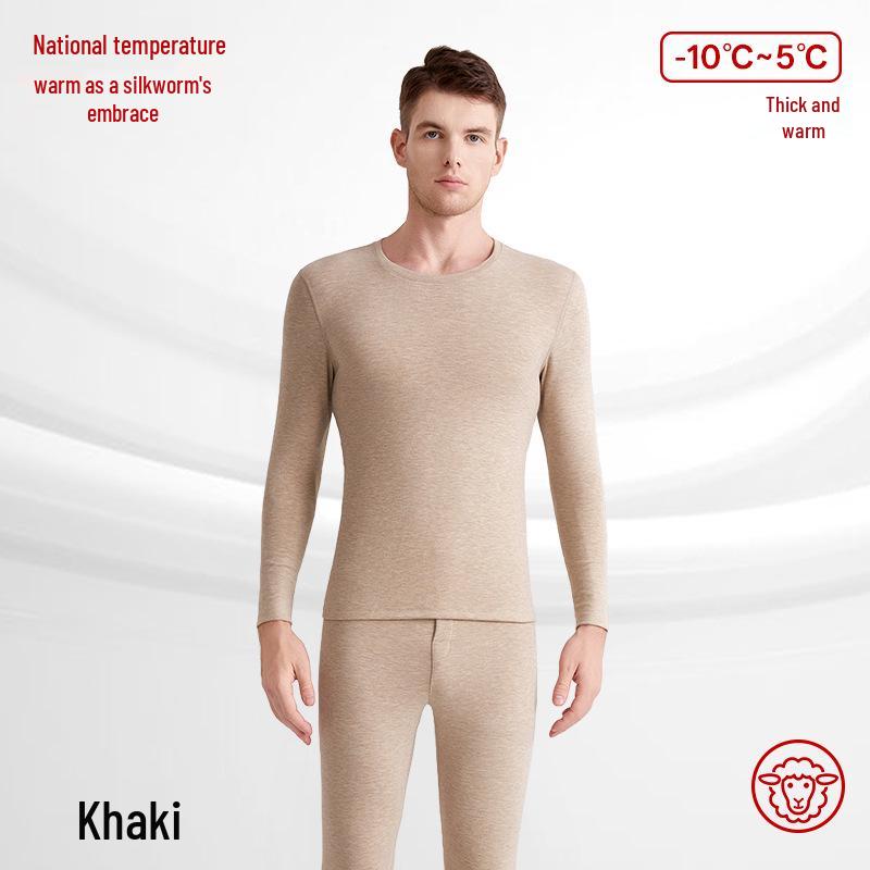 Női kasmírkeverék hőtermelő kerek nyakú termál szett: Antisztatikus, Bőrbarát, Őszi/Téli Alsónemű