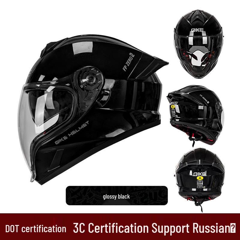 2025 Ghost Face Dual Visor Motorcycle Helmet: Anti-fog Full Face, Unisex with Drinking Feature