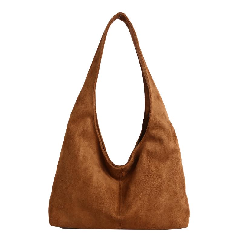 

2025 Retro Woolen Women s Large Capacity Shoulder Tote Bag