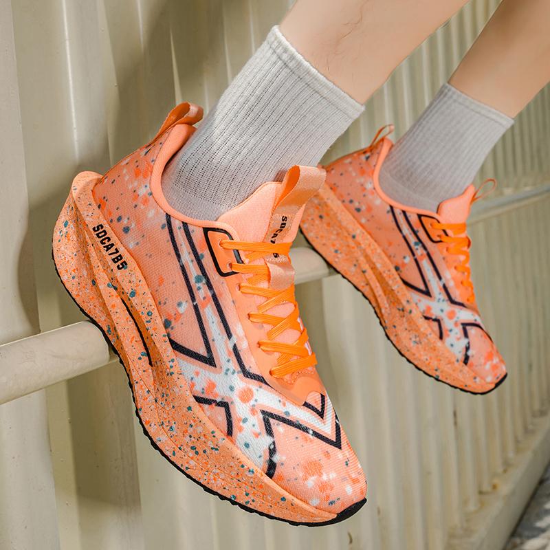 Carbon Plate Sneakers Professional Marathon Running Shoes Men Training Sports Shoes Wear Resistant Tennis Sneakers Women's Shoes