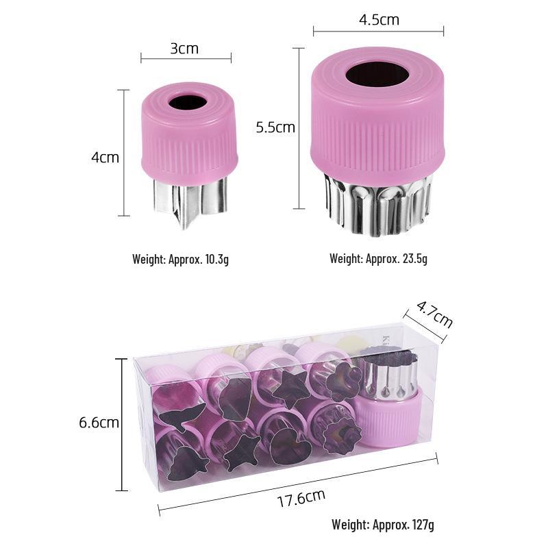 Stainless Steel Farfalle and Cookie Cutter - Baby Food and Fruit Flower Mold