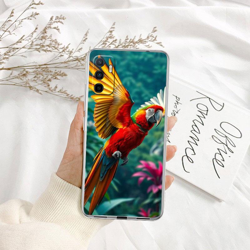 Parrot Bird Phone Case for Motorola Moto G10 G20 G30 G31 G32 G34 G35 G41 G42 G50 G51 G52 G55 G60 G60S G62 G71 G72 G75