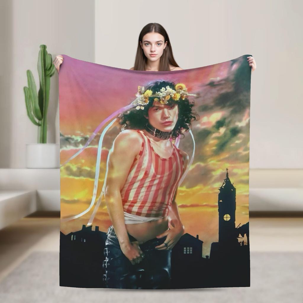 Conan Gray Wishbone Decke Amerikanischer Sänger Reisebüro Flanell Überwurfdecke Für Schlafzimmer Warme Tagesdecke Geburtstagsgeschenk