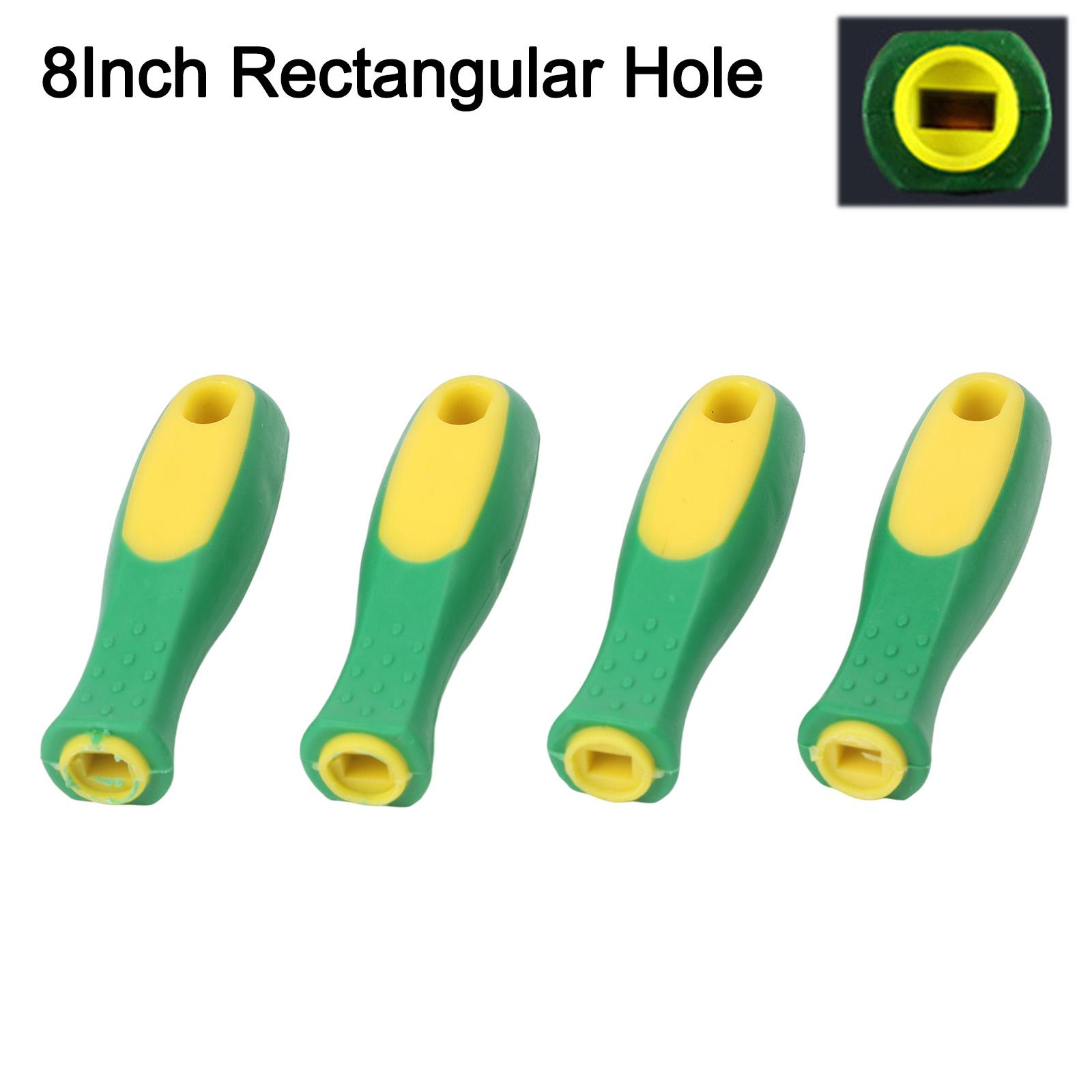File Handle Rubber Round Hole Wood Rasp Chainsaw File 8inch Rectangular Hole