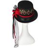 Steampunk Hat Steampunk Traveler Hat Gothic Punk Top Hat For Men with Ribbon