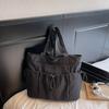 Commuting Large Capacity Nylon Bag Women's Multi-Pocket Shoulder Tote Bag Student Class Bag
