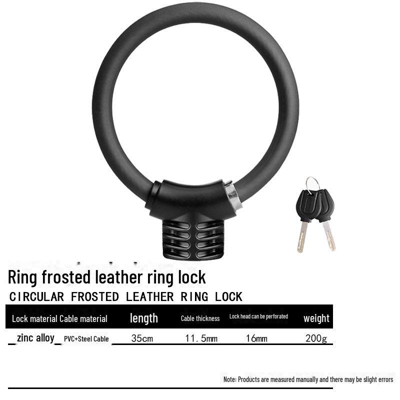 Electric Bike & Mountain Bike Anti-Theft Chain Lock: Portable and Secure Bicycle Battery Lock