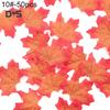 KPOP 50ks Umělé podzimní javorové listy Svatební párty Scrapbooking Dekor Foto rekvizita