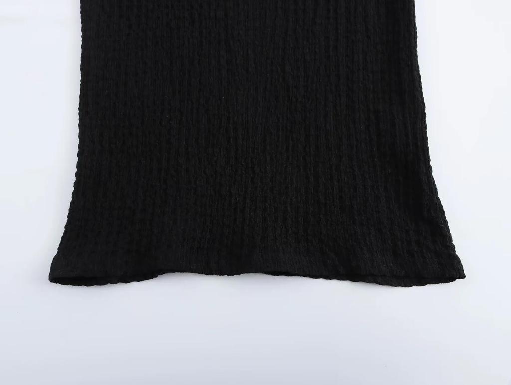 Women's Sleeveless Pleated Vintage Dress - Slim Fit Casual Style