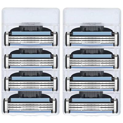 New 8Pcs Men's Safety Razor Blade Facial Care Razor Blade Sharp Manual Razor Blade Shaving