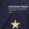 FOMIYES 12-teiliges Set Stern-Anstecknadeln, Gold, 0,8 x 0,8 Zoll, Stern-Accessoires, Pentagramm-Abzeichen, Party-Kostüm-Dekorationen, für den Unabhängigkeitstag