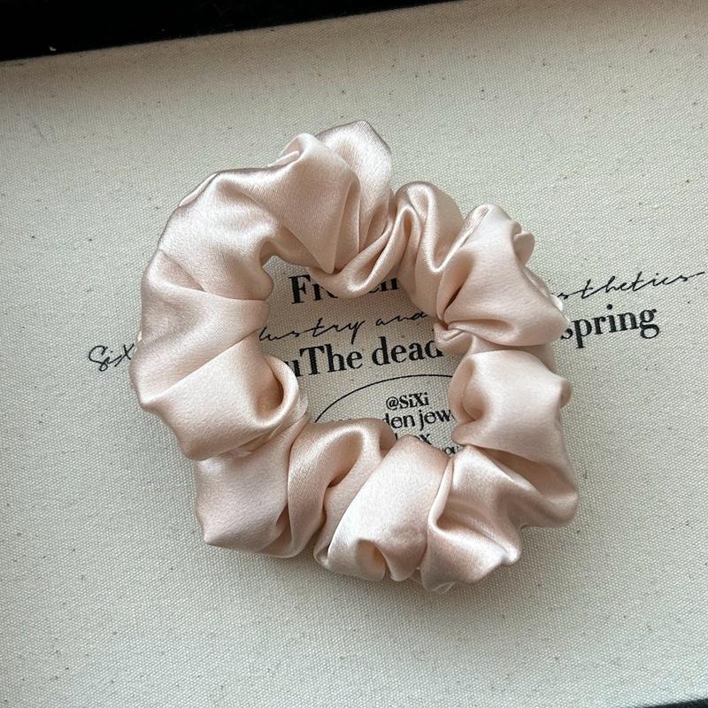 

Жіноча гумка для волосся 100% чистий шовковиця білі шовкові скрачі для дівчаток еластичні гумки гумка для волосся однотонна шовкова резинка для волосся