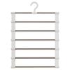 1pc Stainless Steel Space-Saving Foldable Pants Hangers for Jeans, Leggings & Trousers - Closet Organizer