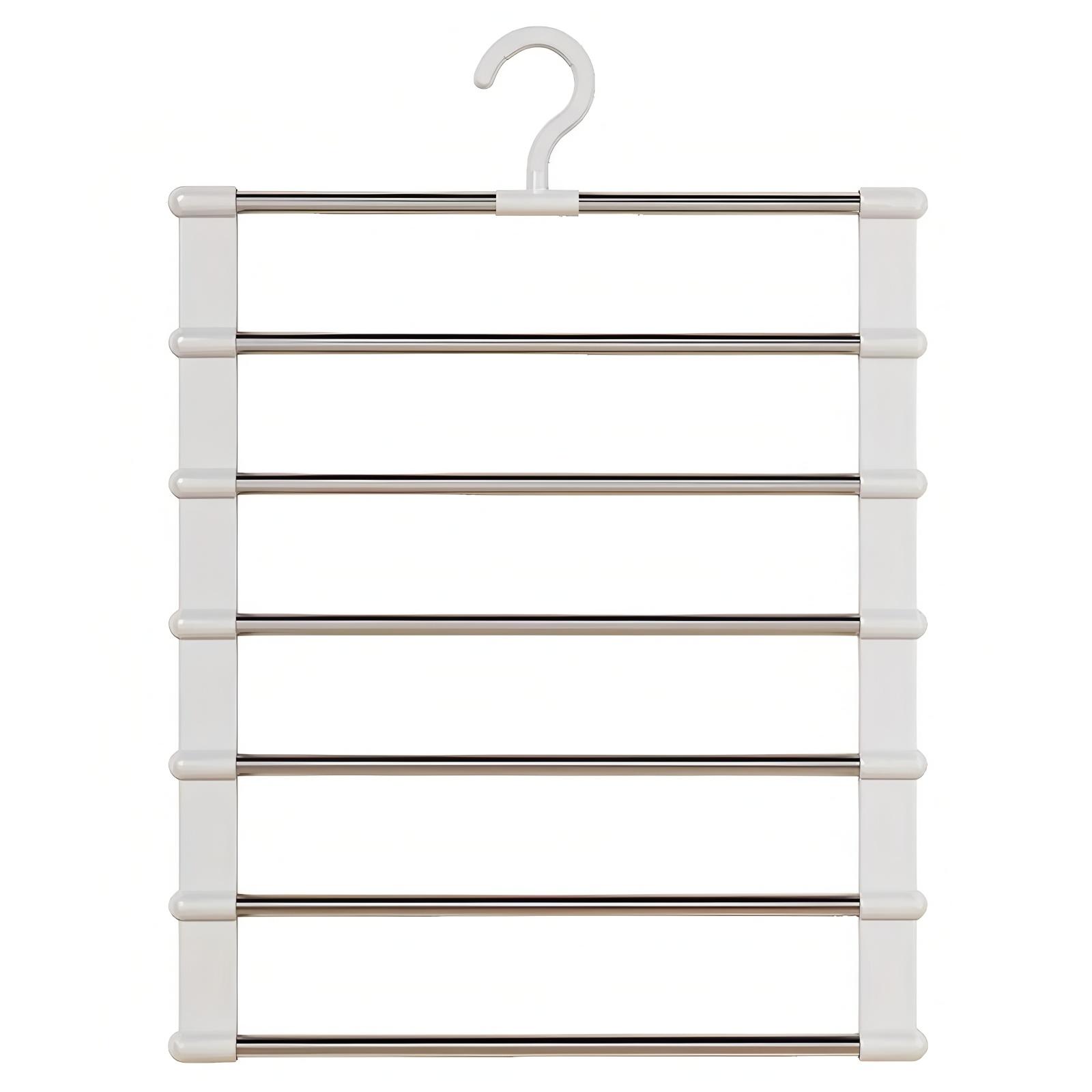 

1 шт. Нержавеющая сталь, складная вешалка для брюк, экономящая место, для джинсов, леггинсов и брюк - органайзер для шкафа