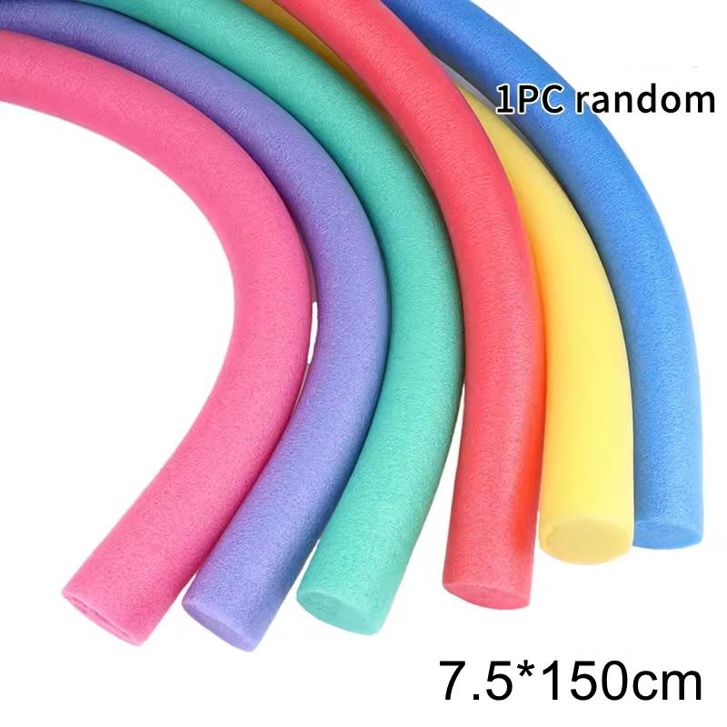 65X1500/75X1500 Basen Piankowy Makaron Pływający Pomoc Makaroniki Pływackie Pierścień Pływający Patyk Losowy Kolor