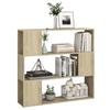 Bookshelf Room Divider Sonoma Oak 100 x 24 x 94 cm