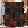 Holly Berry Plaid Vintage Holiday Throw Blanket For Sofa Zone Classic Design Blanket Mat Accent