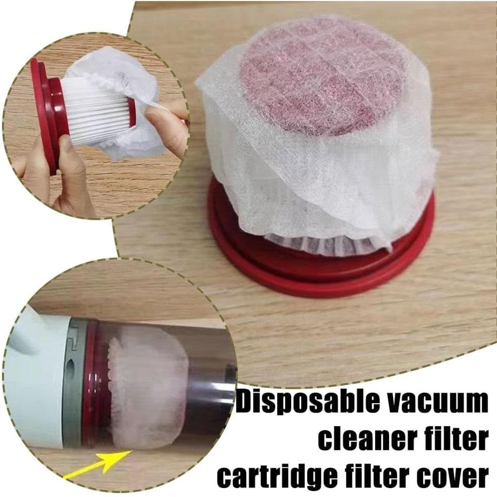  100-piece Vacuum Cleaner Filter Cartridges - Easy To Install, Extended Service Life, Disposable
